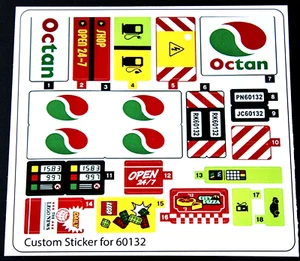 Ersatz Custom Aufkleber Sticker für 60132 Replacement Sticker Sheet - Picture 1 of 1