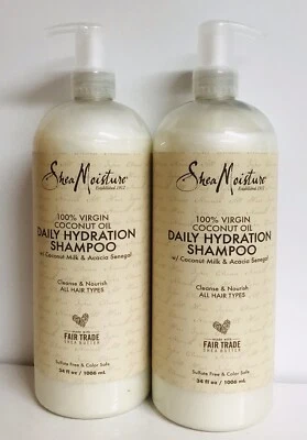 2 Botellas Hidratación de Karité ~ Champú Hidratación Diaria con Leche de Coco y Acacia Foto 1 de 2