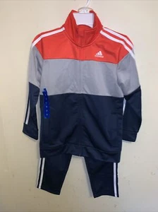 Adidas Boy’s 7 Year Tricolor Jacket & Pants Clothing Set - Picture 1 of 8