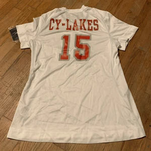 Nike Women’s Dri-Fit CY-LAKES SPARTANS Volleyball Jersey #15Sz. M NEW 379179-100 - Picture 1 of 3