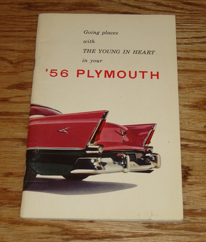 Manual de operador del propietario de Plymouth 1956 original 56 Belvedere Fury Savoy Plaza Foto 1 de 1