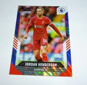 PANINI SCORE 11/22 JORDAN HENDERSON 08/49 BLUE LIVERPOOL - Picture 1 of 2