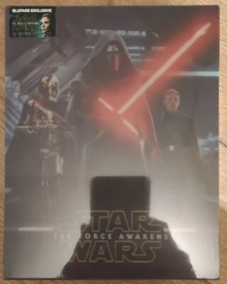 Blufans Star Wars: The Force Awakens Steelbook Blu-Ray Double Lenti NEW&SEALED! - Image 1 of 4