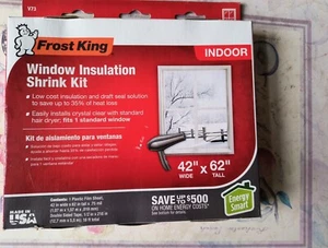 Frost King V73 Plastic Film Indoor Window Insulation Kit 42 x 62 in. with Tape - Picture 1 of 4