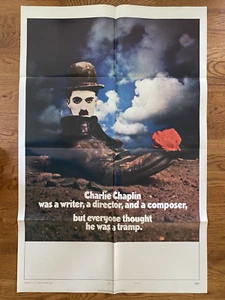 Charlie Chaplin Festival Theatrical Poster 1972 41x27 FOLDED - Picture 1 of 1