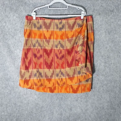 Ralph Lauren Skirt Plus 18W Wrap Linen Woven Southwestern Tribal Lightweight  - Изображение 1 из 4
