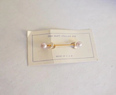 Camisa de corbata de cuello vintage con cuello de barra y corbata prendedor en tarjeta NUEVO Foto 1 de 2