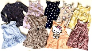Girls Bundle Clothes 18 months - 2 years 9 Dresses Lot Set Sanrio Hello Kitty - Picture 1 of 24