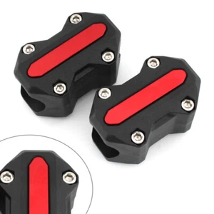 Fit Honda Kawasaki Suzuki Engine Bumper Guard Crash Bar Decorative Protector Red - Picture 1 of 9