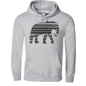 🔥 Aztec Elephant Hoodie Tribal Indian African Animal elephant lovers - Picture 1 of 10