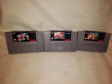 SNES Super Nintendo 3 Games Lot: Lemmings, Bubsy, Terri's 2 All Tested Works