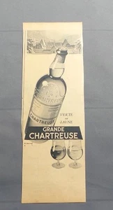 PUB PUBLICITE ANCIENNE ADVERT CLIPPING 040617 / LIQUEUR GRAND CHARTREUSE VERTE O - Picture 1 of 1