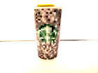 Starbucks Rodarte Ceramic Pixel Tumbler 12 Oz Travel Coffee Mug Cup With Lid