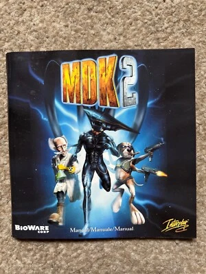 MDK 2 Dreamcast Manual ONLY Replacement Instruction Booklet - Image 1 of 2