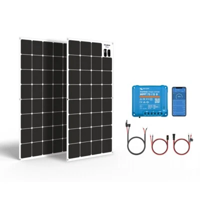 SunBender Kit: Pannello Semiflex Solbian, regolatore MPPT Victron Camper/Nautica - Bild 1 von 4