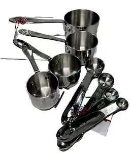 All-Clad Stainless-Steel Measuring Cups & Measuring Spoons Set - New with Tags - Picture 1 of 1