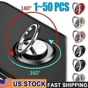 Finger Ring Holder Stand Grip 360°Rotating For Cell Phone Car Magnetic Mount LOT - Picture 1 of 12