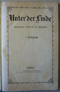 Revista ""UNDER DER LINDE"" MATERIAL DE LECTURA PARA LA JUVENTUD ESCOLAR, 3 años. 1868-1871 - Imagen 1 de 8