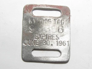 Kentucky KY 1961 licencia de etiqueta de impuesto para perros - #65077 - Imagen 1 de 2