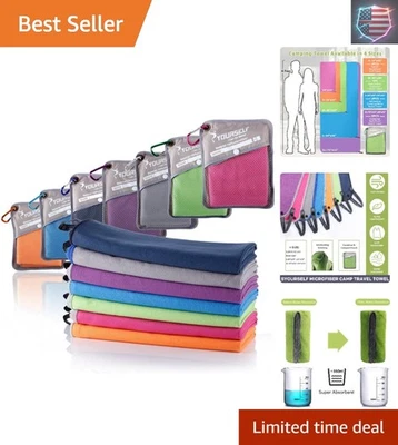 Soft & Super Absorbent Microfiber Towel – Ideal for Beach, Gym, and Hiking - Image 1 of 4