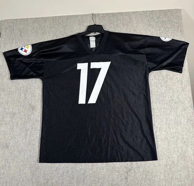 匹兹堡钢人队足球球衣 XXL 黑色迈克华莱士 17 球队服装 — 第 1/4 张图片