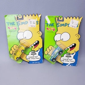 Mattel 1990 Hot Wheels / The Simpsons Family Camper & Homer’s Nuclear Waste Van - Picture 1 of 17