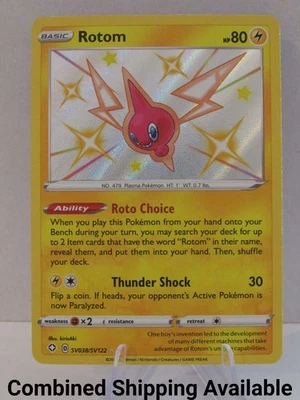 Rotom SV038/SV122 Shining Fates: Shiny Vault NM Baby Shiny English Holo 16988 - Image 1 of 2