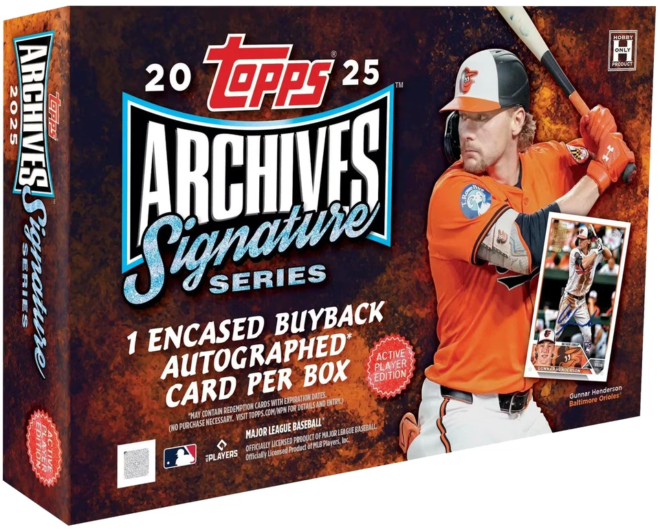 2025 Topps Archives Signature Series Factory Hobby Box