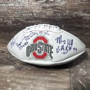 OHIO STATE BUCKEYES TEAM SIGNED AUTOGRAPHED FOOTBALL Braxton Miller Plus 23 More - Picture 1 of 10