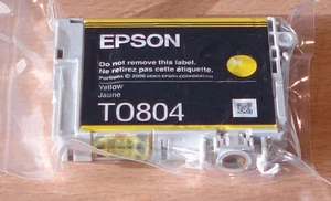 ORIGINAL EPSON T0804 TO804 Yellow Patrone ORIGINAL KOLIBRI frisch versiegelt Tinte - Bild 1 von 3