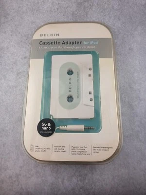 Adaptador de conector de cinta de casete Belkin para iPod 4G, reproductor 3G NUEVO sellado de fábrica Foto 1 de 2