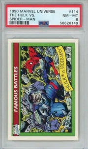 Marvel Universe #114 1990 The Hulk Vs. Spider-man PSA 8 - Imagen 1 de 2