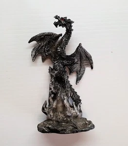 Polyresin Metallic Dragon Incense Burner 14cm Ornament Statue (MDI Australia) - Picture 1 of 5