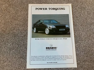 BRABUS MERCEDES CL CLASS 7.3 V12 CAR ADVERT man cave retro - Picture 1 of 1