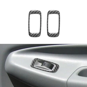 Rear Window Switch Button Trim Cover Carbon Fiber For Toyota Tacoma 2012-2015 - Picture 1 of 12
