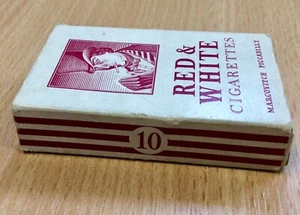 Vintage Red & White Cigarette Box - Empty - Picture 1 of 3