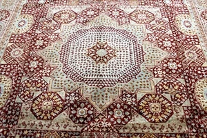 9X12 MASTERPIECE MINT HAND KNOTTED VEGETABLE DYE WOOL RARE MAMLUKE PAKISTANI RUG - Picture 1 of 13