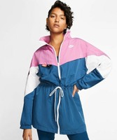 pink blue and white nike windbreaker