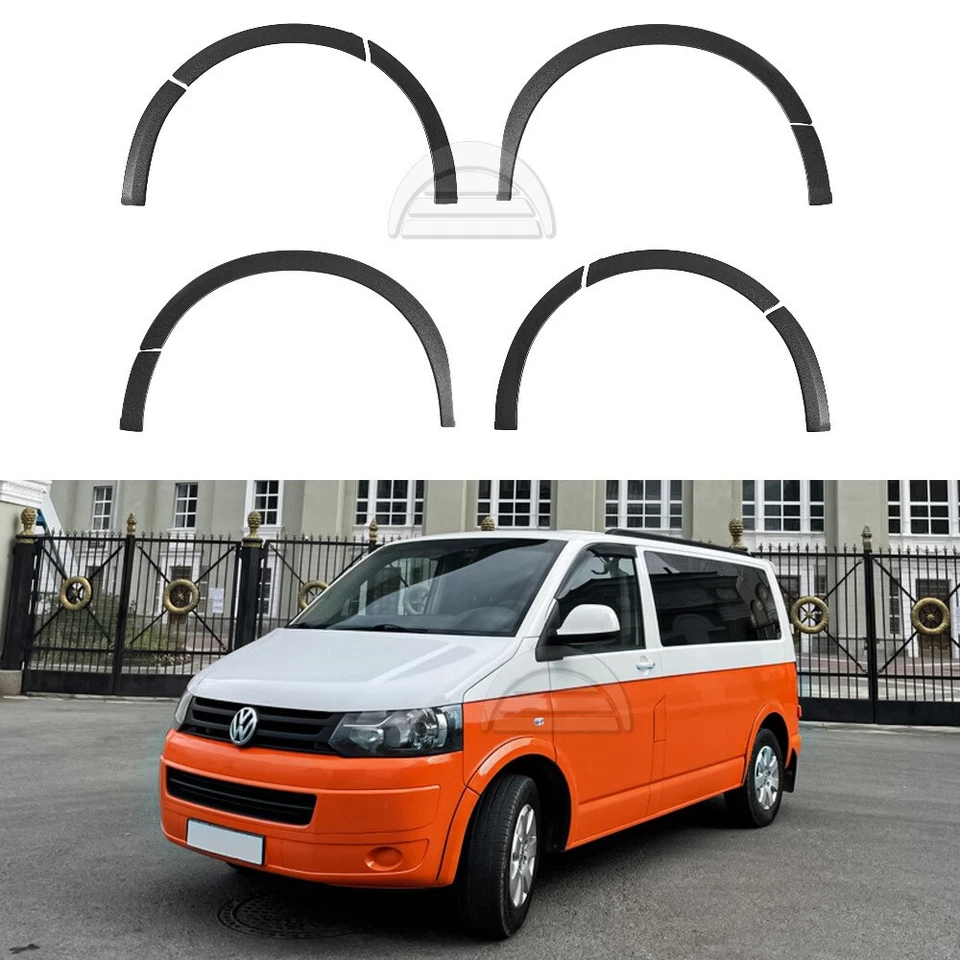 Guardabarros llamaradas para Volkswagen Transporter T5 Caravelle Multivan cubiertas de arco de rueda Foto 1 de 4