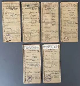 MORRIS Buff Logbook Bundle RF60 Registration x6 books Cowley Oxford Traveller - Picture 1 of 5