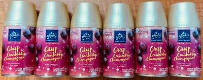 6 Glade Air Freshener Spray Refills Crisp Cranberry Champagne Limited Ed Holiday - Image 1 of 2
