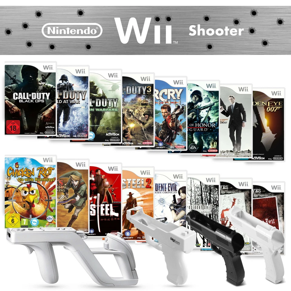 Nintendo Wii ACTION SHOOTER Selection 🚨🚨 Games 🧨 Gun 🔫 Gun 💣 - Image 1 of 1