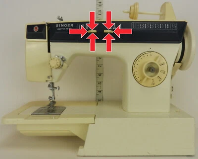 SINGER Merritt 1862 Sewing Machine PART ONLY: 2pc STITCH SELECTOR HANDLES - USED - Image 1 of 3