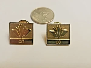 96 nummerierte Personen & Flaggen Grafik Pin Lot. Goldfarben - Bild 1 von 3