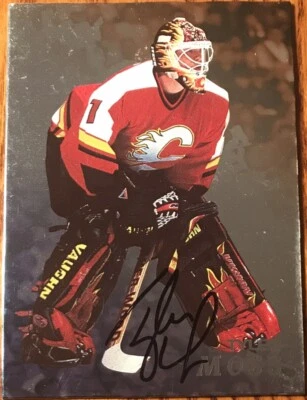1998-99 Be A Player Autographs Tyler Moss #17 Calgary Flames - Image 1 of 2