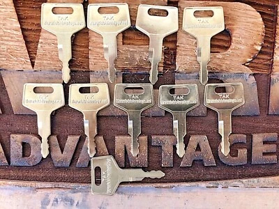 10 Takeuchi Keys for Excavator & Track Loader H806 - Image 1 of 2