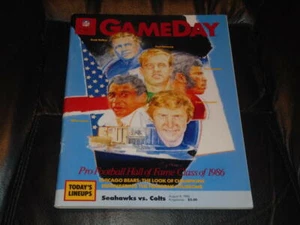 1986 COLTS AT SEAHAWKS NFL FOOTBALL PROGRAM EX-MINT - Picture 1 of 1