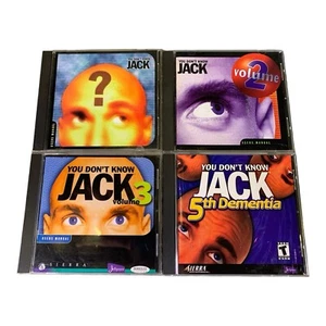 You Don't Know Jack Lot PC CD-ROM Vintage Volume 1 2 3 And 5th Dementia - Picture 1 of 7