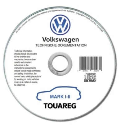 Volkswagen Touareg (2002-2017)  manuale officina riparazione su cd - Immagine 1 di 4