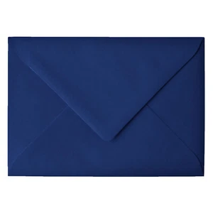 Briefumschlag Dunkles Blau Nacht C6 B6 Kuvert Hülle Einfarbig Nassklebu NORDEULE - Bild 1 von 5